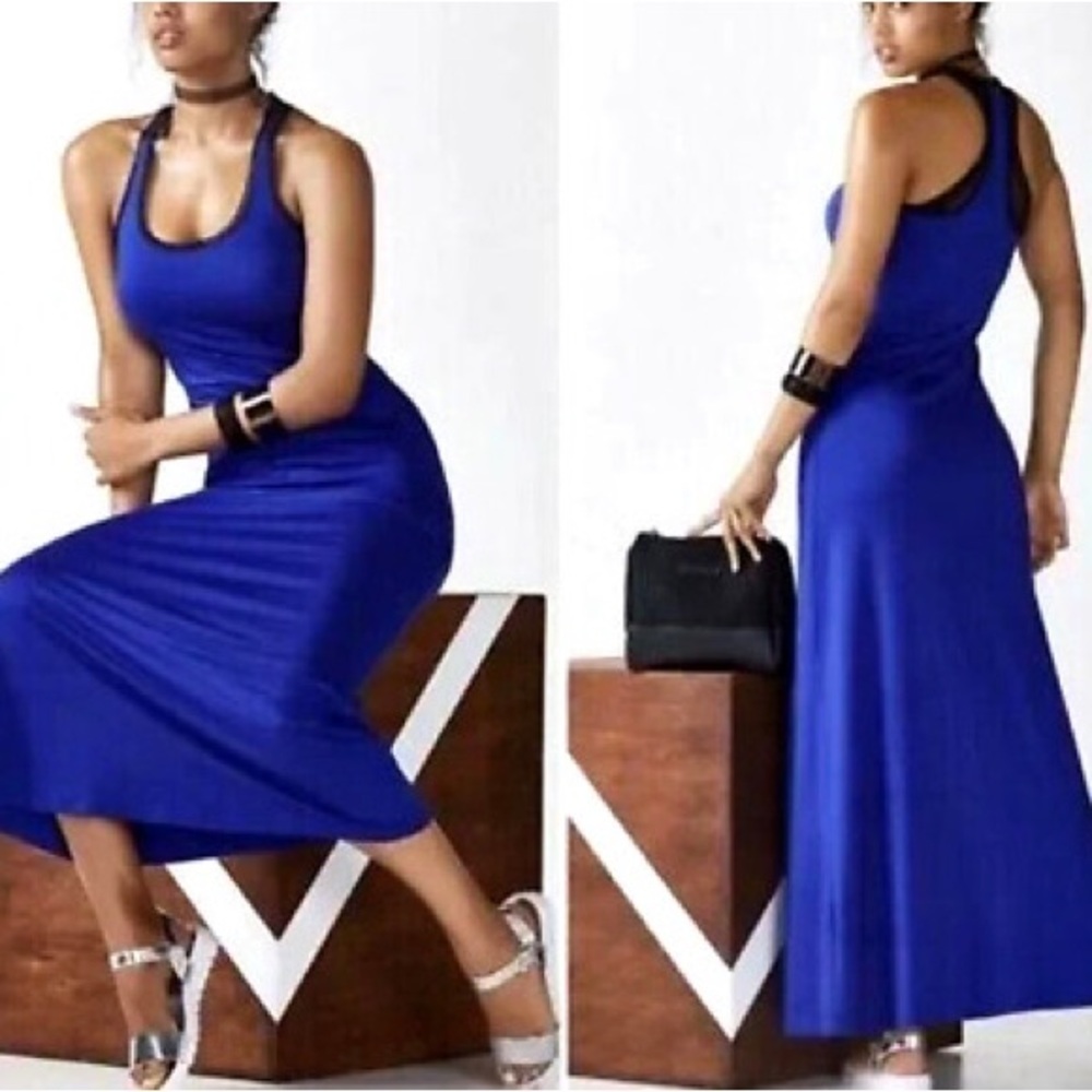 Vibrant Blue Maxi Dress